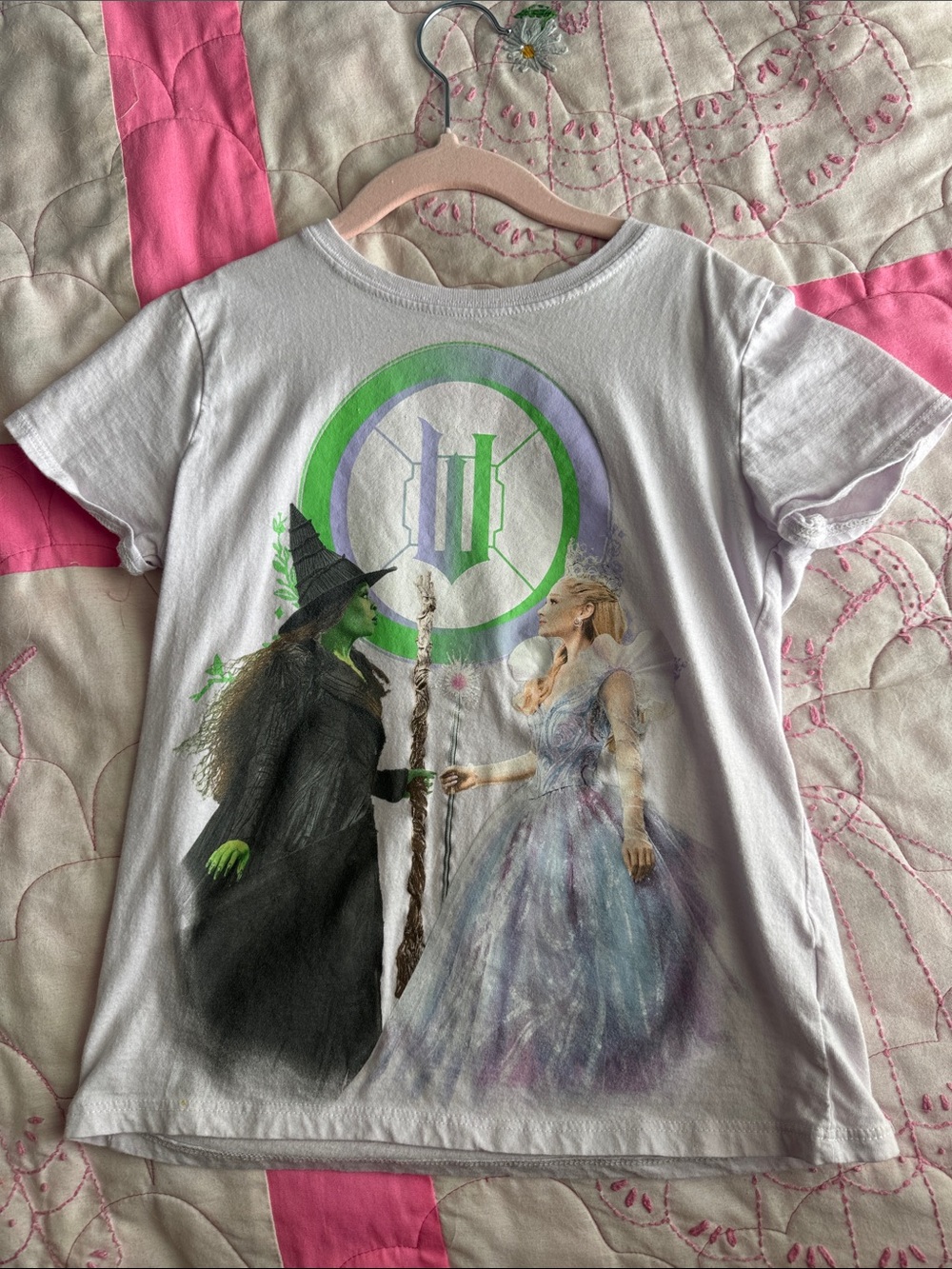 Kids White Wizard vs. Witch Graphic Costume Tee